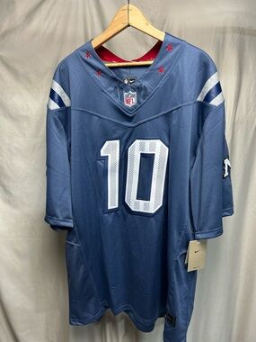 New England Patriots Drake Maye 2025 rivalries storm blue limited edition Sz XL